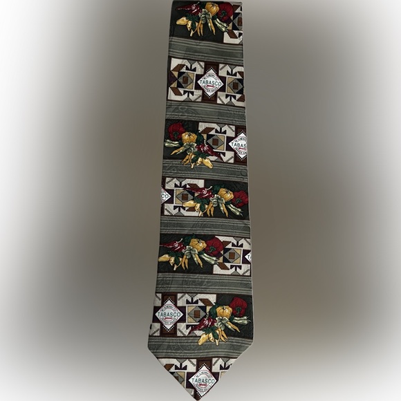 TABASCO 100% Silk Pepper Sauce Necktie / Tie | Regular/Standard Length - Picture 11 of 16